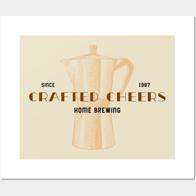 Crafted Cheers Home Brewing Wall Art by VOIX Designs